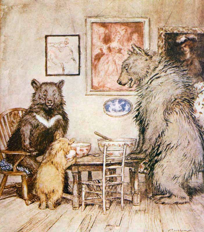 Die Drei Bären - The Three Bears: Interlinearübersetzung