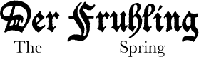 Illustration of the German Gothic or Blackletter font